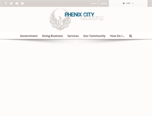 Tablet Screenshot of phenixcityal.us